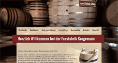 Desktop Screenshot of fassfabrik-krogemann.de